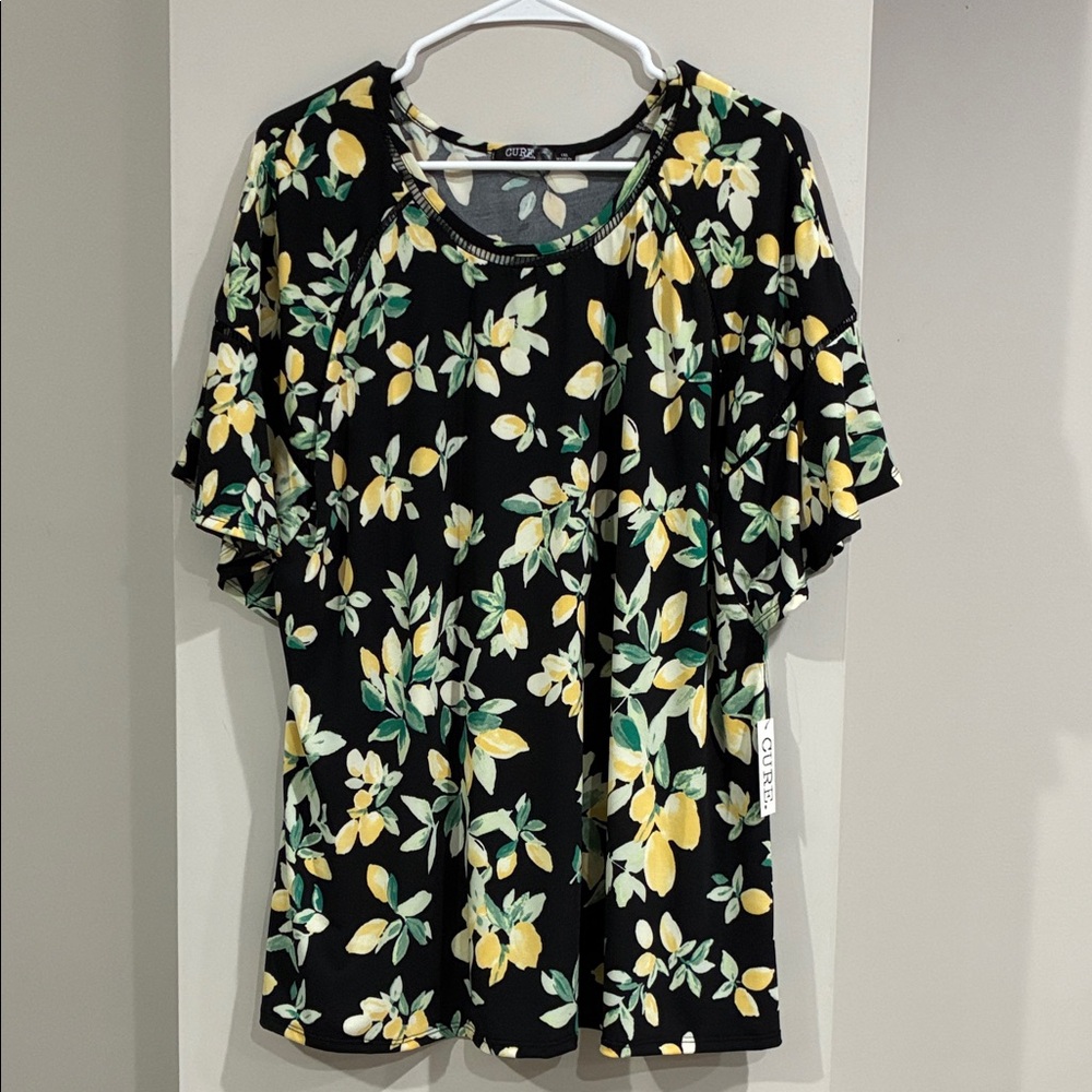 Cure NWT When Life Gives You Lemons Blouse